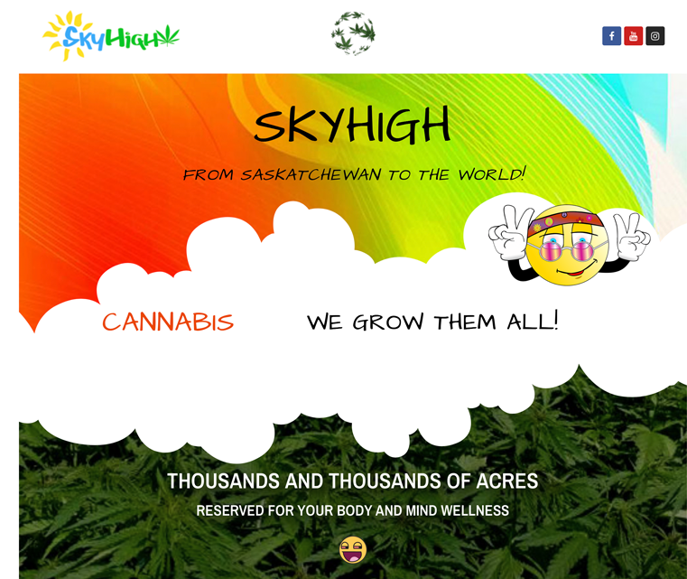 Sky High Cannabis Website