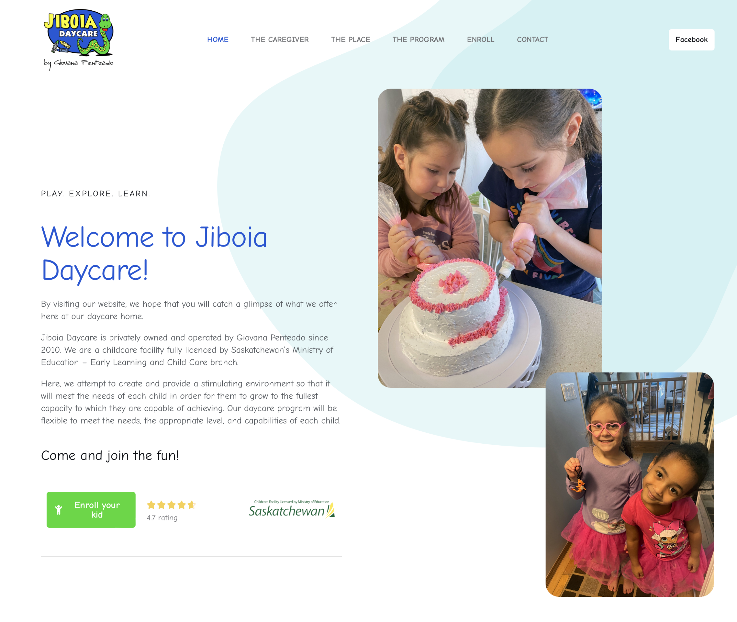Jiboia Daycare Website